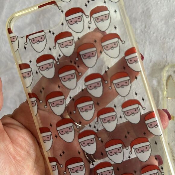 Festive Clear iPhone Cases with Santa and Tree Designs - Picture 3 of 4